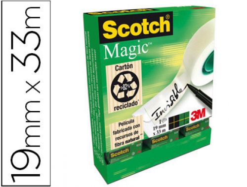 Fita adesiva scotch magic invisivel 19x33m , Scotch , 45335 , 3134375323765